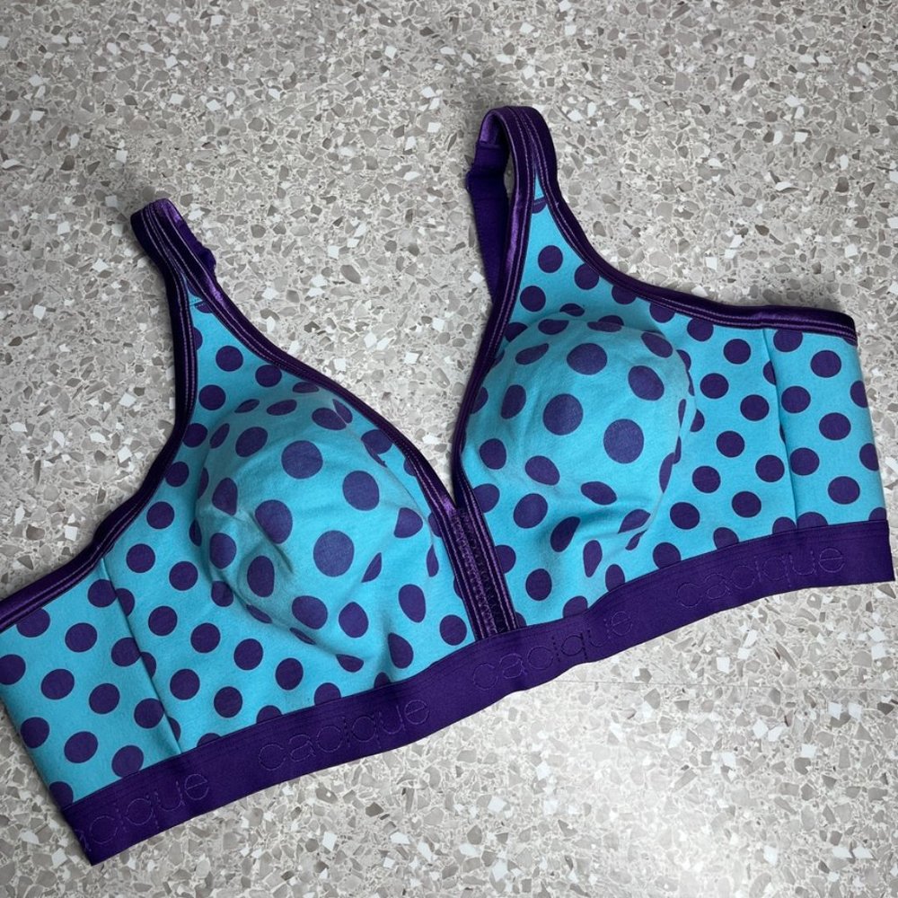 Cacique Cotton Unlined No-Wire Bra Size 46C